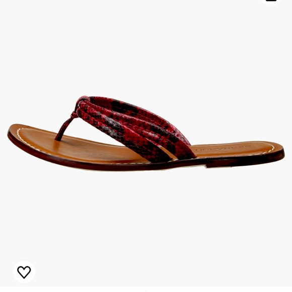 Bernardo Miami red snake flip flip - Picture 1 of 6